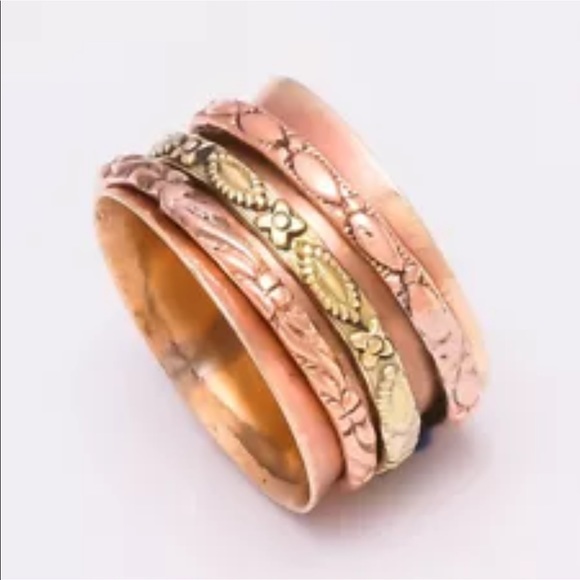Handmade Copper Meditation rings - Picture 8 of 12